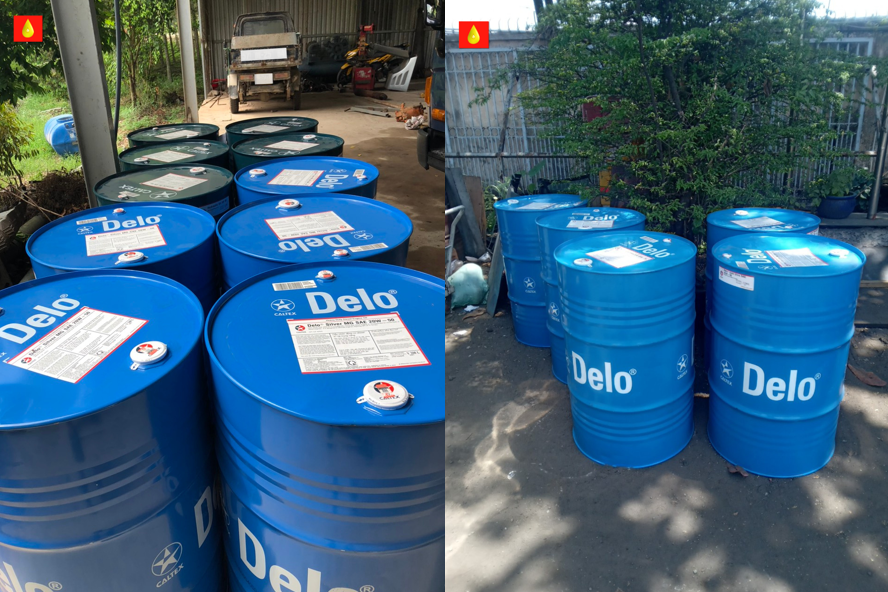 Phuy dầu động cơ diesel Delo 