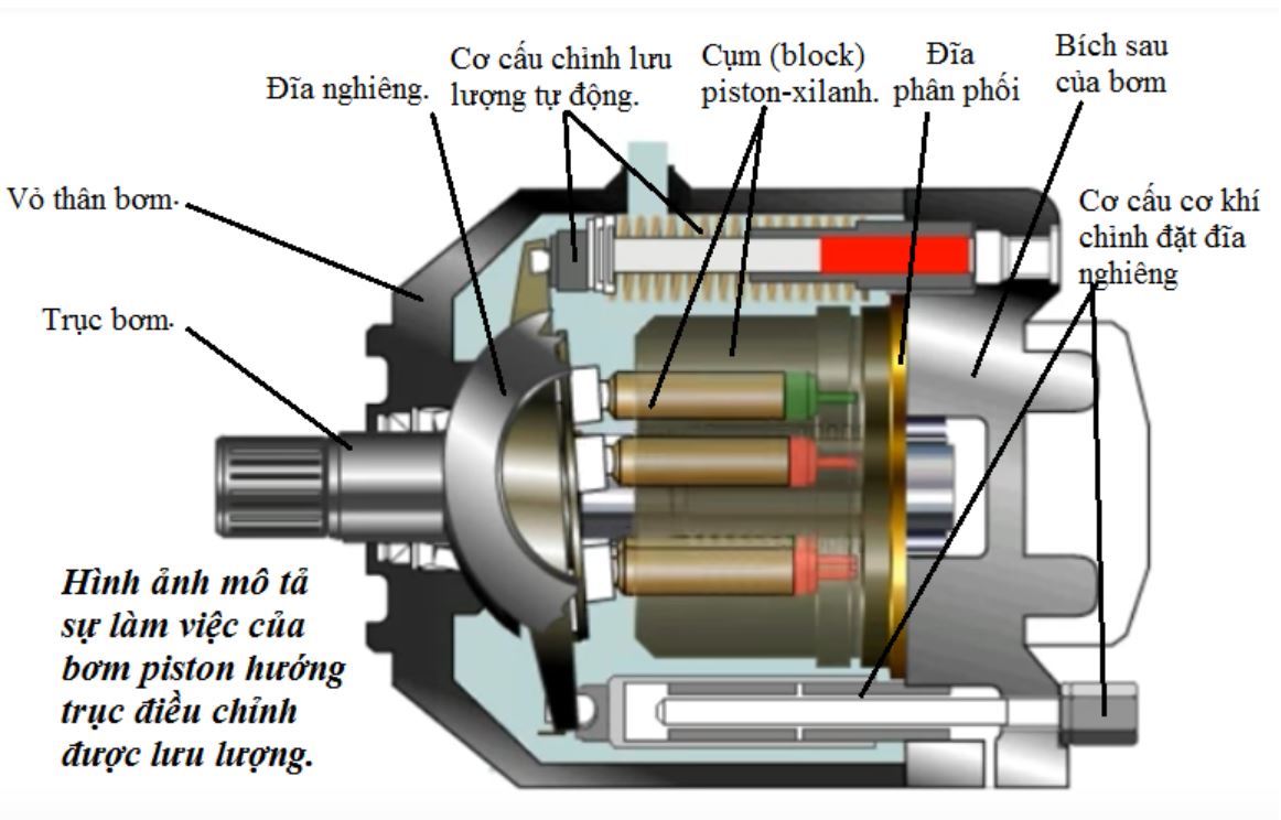 Bơm hệ thống dầu thuỷ lực5