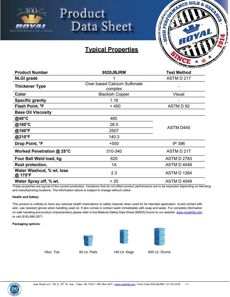 TSKT mỡ đồng lắp ráp chịu nhiệt Royal Premium Copper Clad