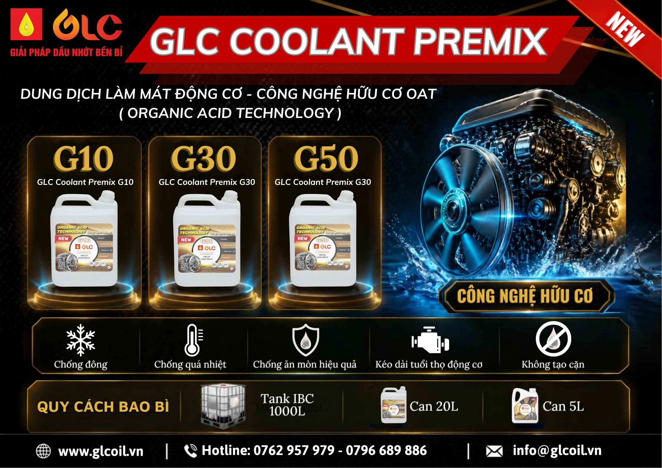 Banner sản phẩm GLC Coolant Premix